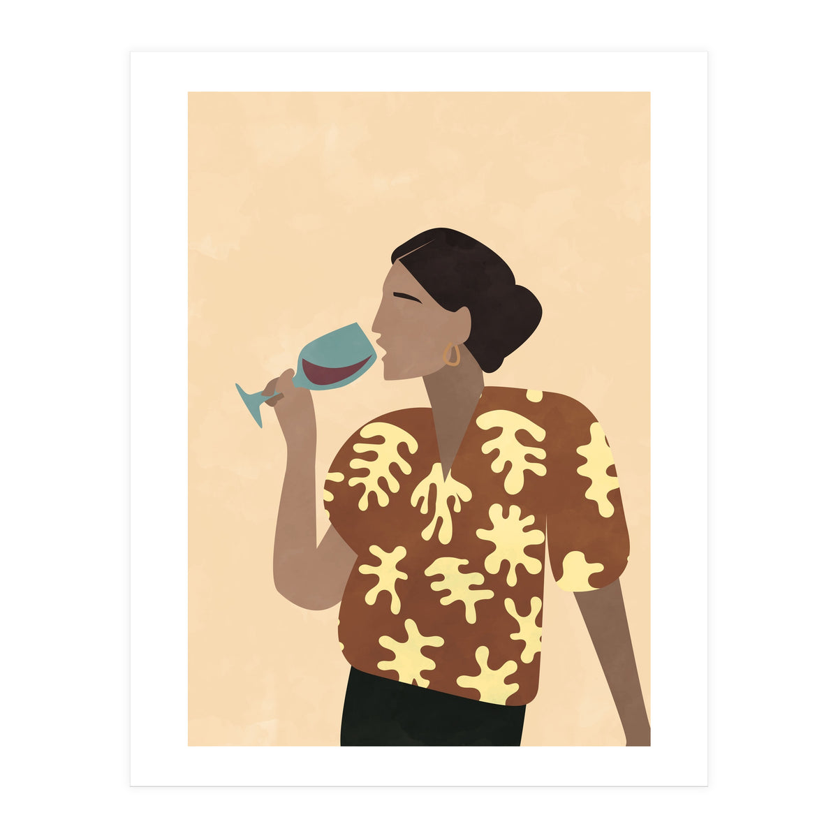 Mid Century Modern Woman (Print Only)