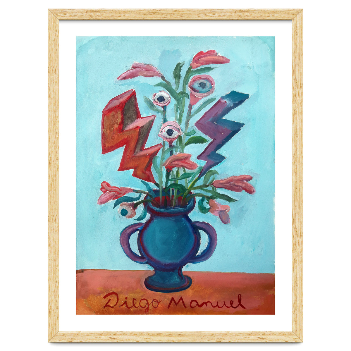 Florero Con Dos Rayos