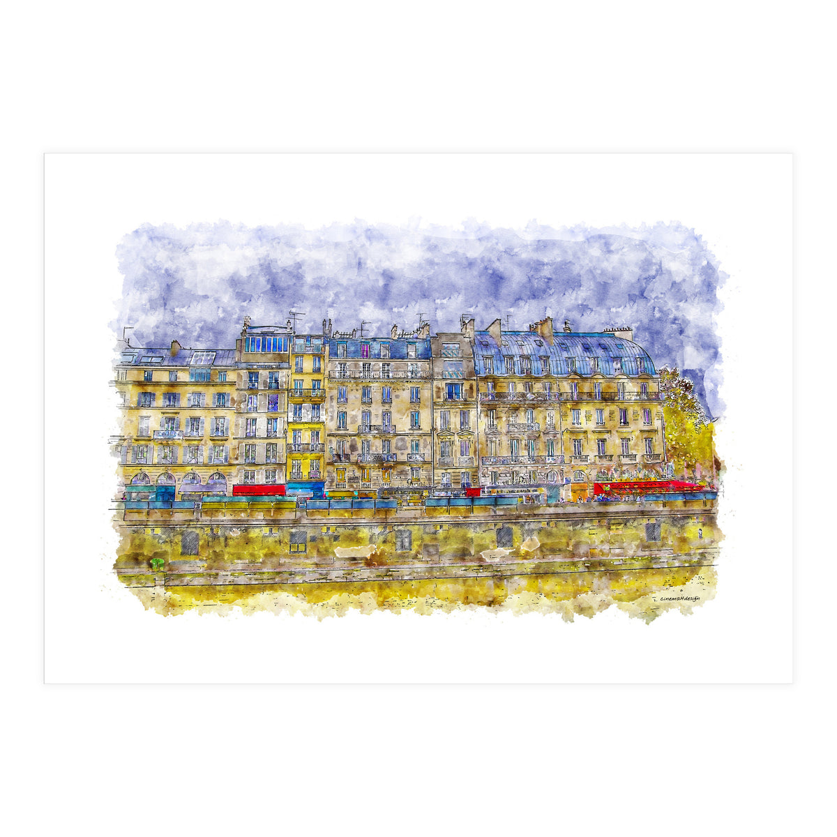 Rainy Paris (Print Only)