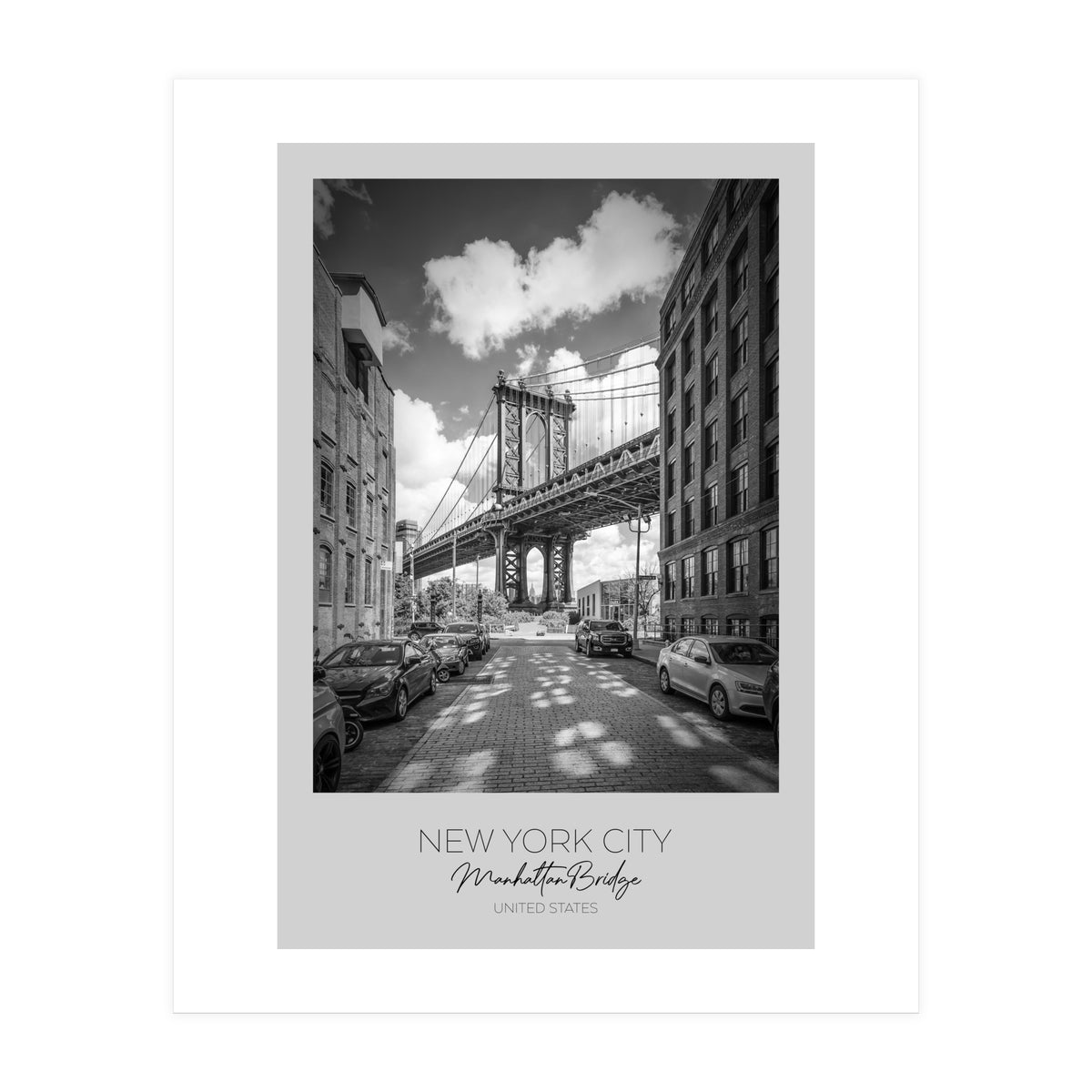 In focus: NEW YORK CITY Manhattan Bridge (Print Only)