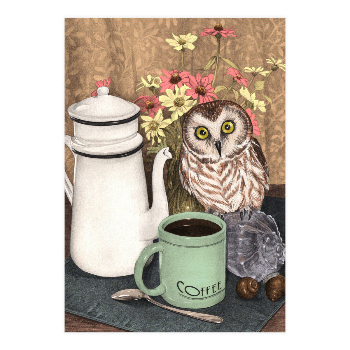 Coffee Owl (Print Only)