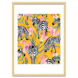Striped For Life | Zebra Mango Forest | Modern Bohemian Wildlife Jungle | Botanical Nature thumbnail