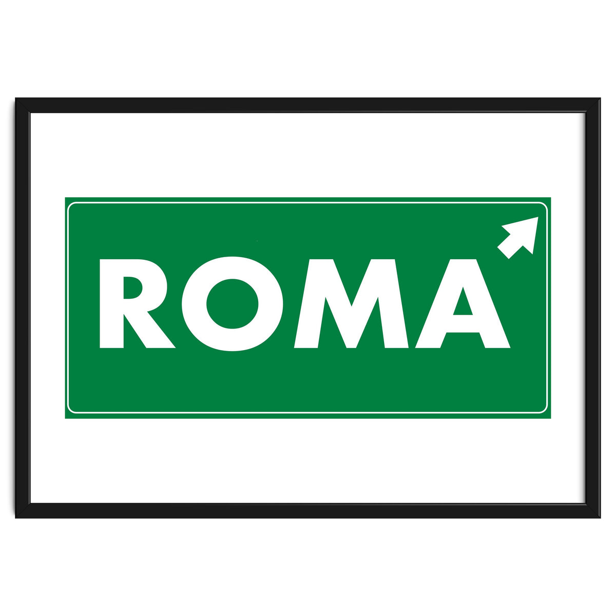 Let`s go to Roma, Italy! Road sign