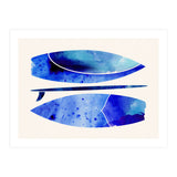 Indigo Surfboard Watercolor (Print Only) thumbnail