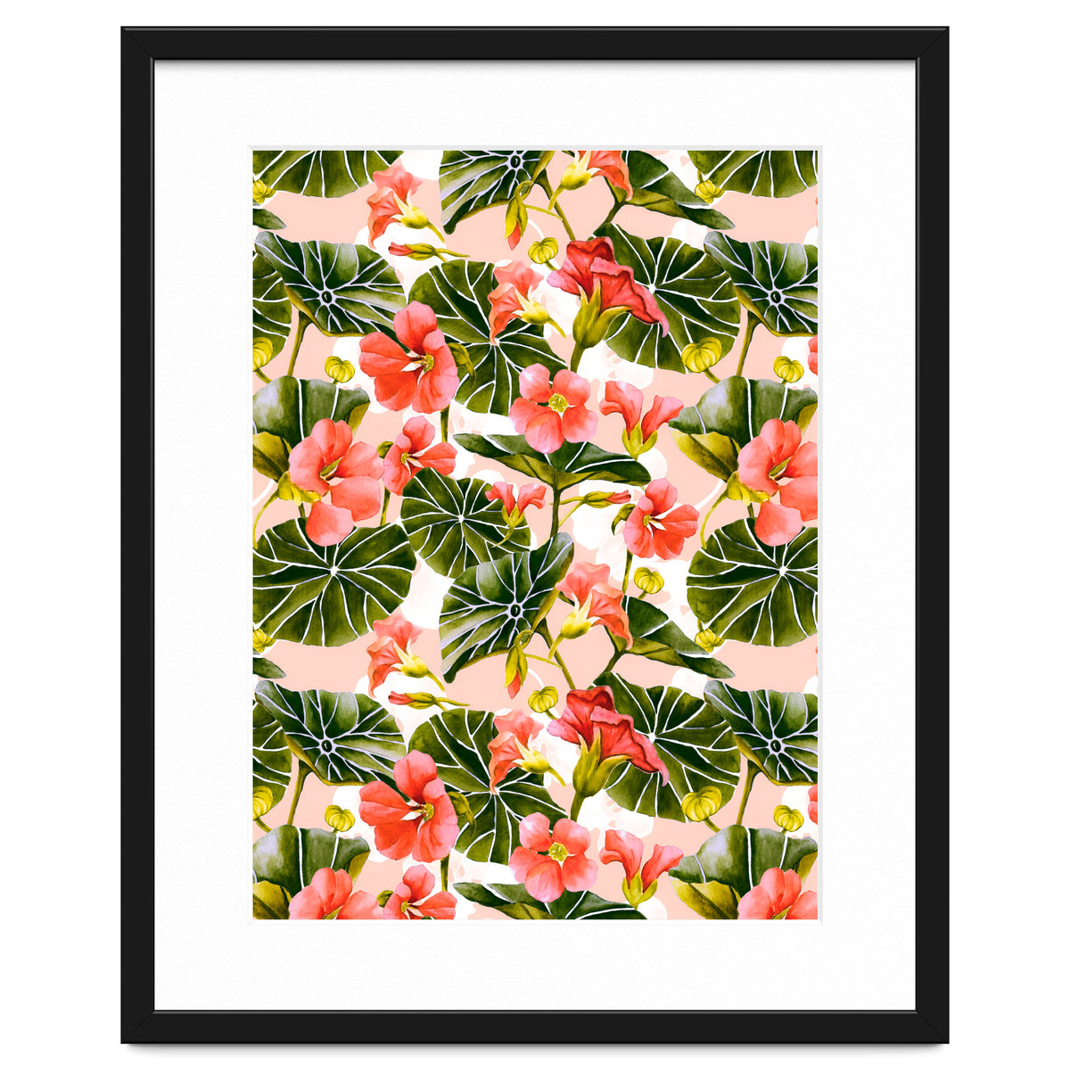 Nasturtiums watercolor 03