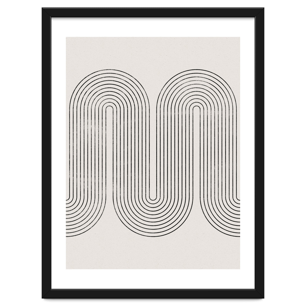 Mid-Century Modern No.28 - Woodblock Print