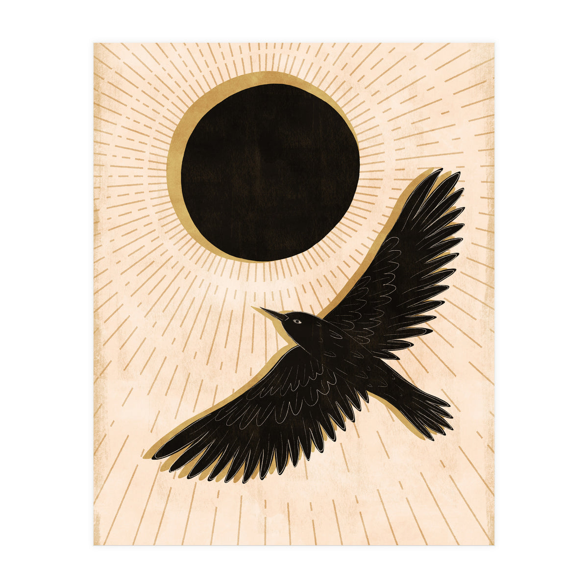Raven And A Black Sun (Print Only)