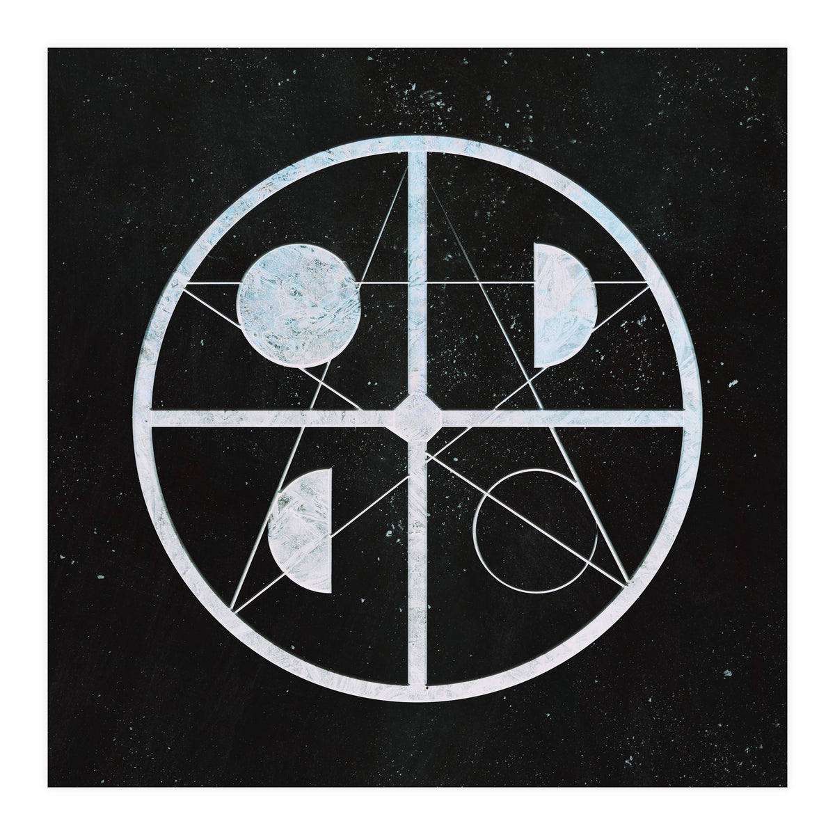 Pentagram moon phases (Print Only)