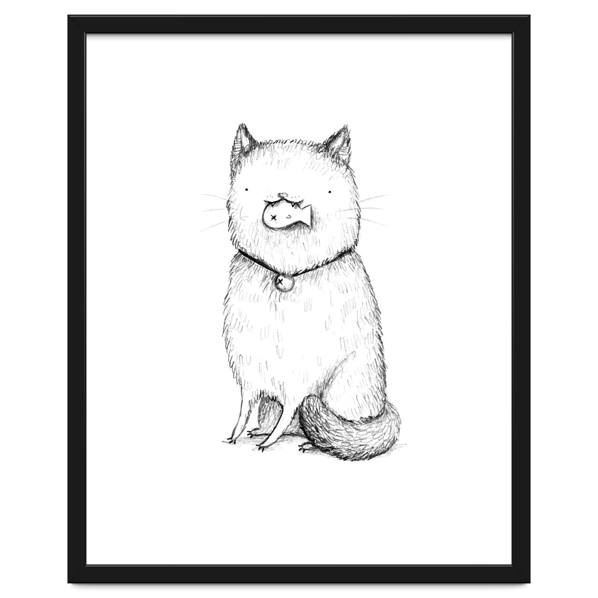 Kitty with a Fish Cracker