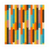 Retro Color Block Orange (Print Only) thumbnail