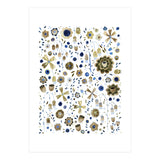 Indigo Flower Golden Mashup (Print Only) thumbnail