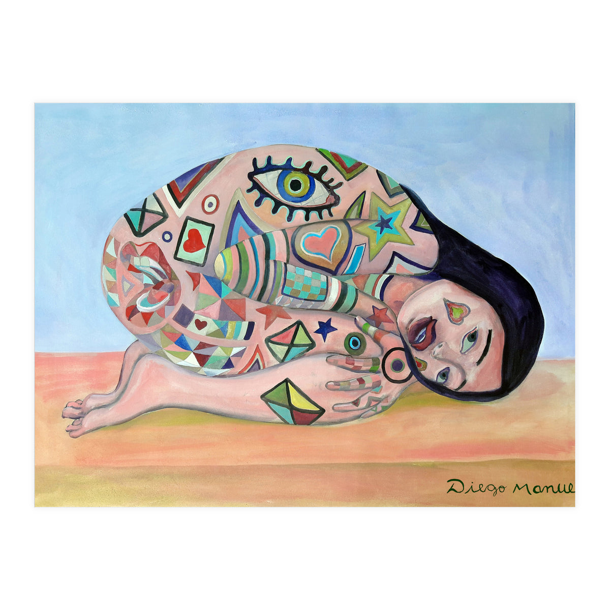 Chica Tatuada B (Print Only)