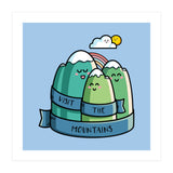 Kawaii Cute Visit the mountains (Print Only) thumbnail
