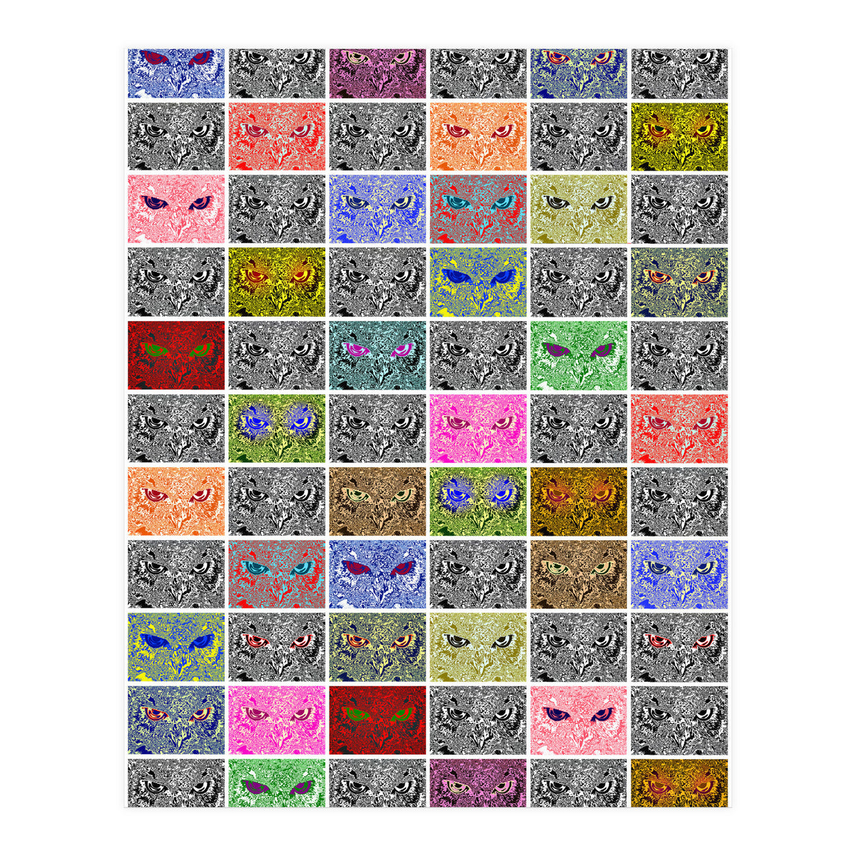 Faces of an owl (Print Only)