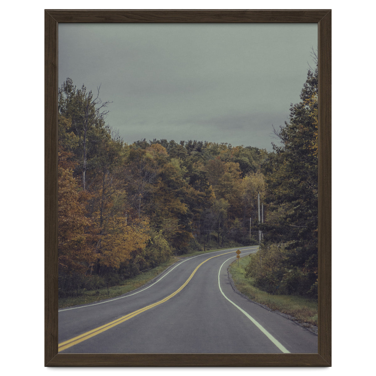 Fall Road in Upstate New York