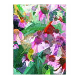 The Memory of Spring, Crosshatch Botanical Floral Painting, Plants Garden Meadow, Flowers Nature Digital Illustration (Print Only) thumbnail