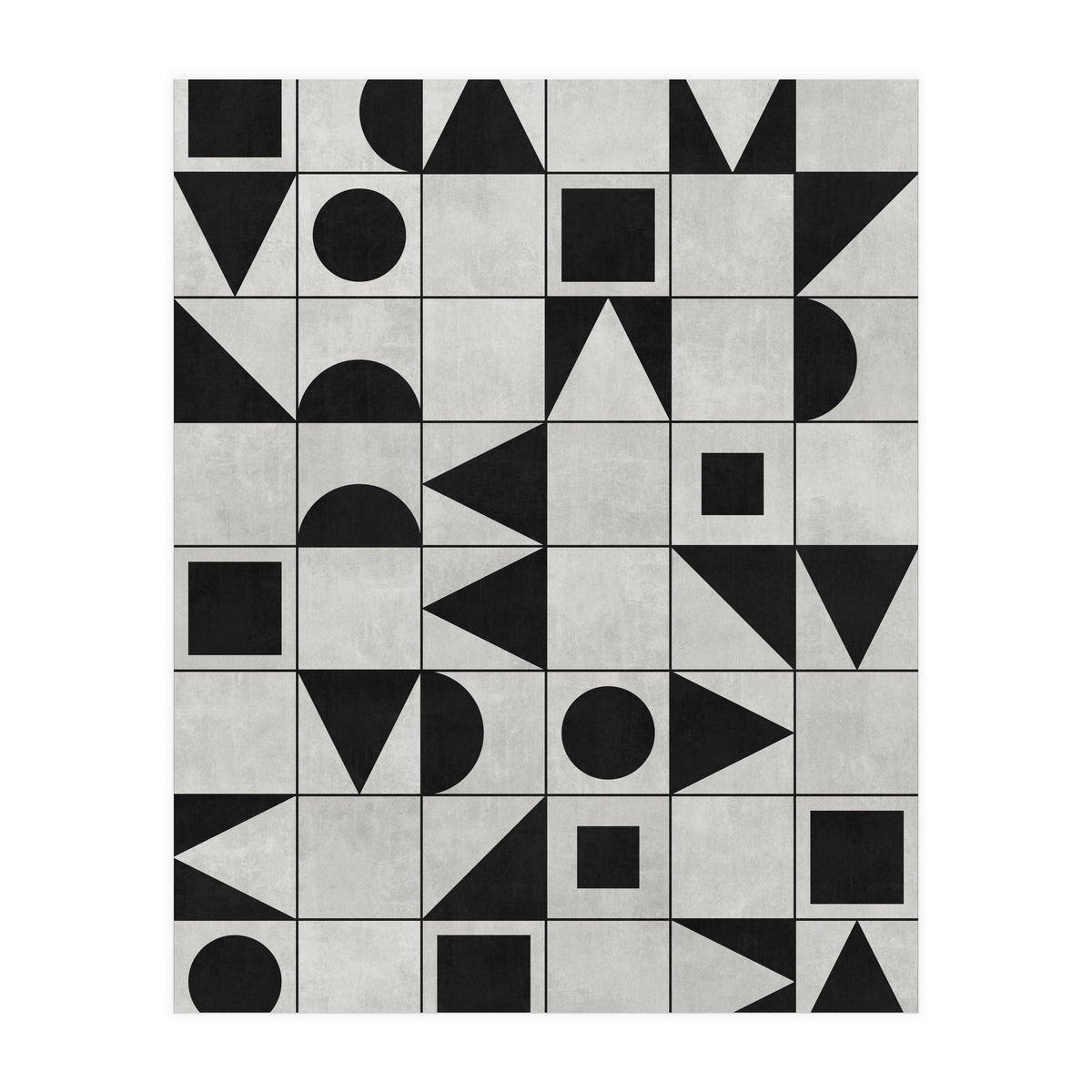 My Favorite Geometric Patterns No.12 - Grey (Print Only)