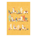 Happy Llama With Cactus In A Pot (Print Only) thumbnail