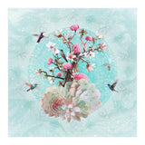 Floral Hummingbird  (Print Only) thumbnail