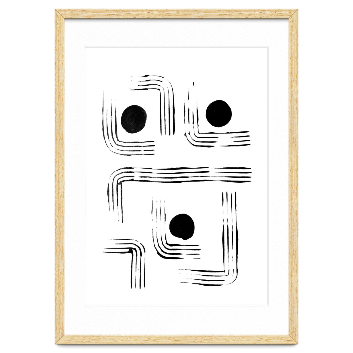 Mid-century Modern Monochrome Print #2