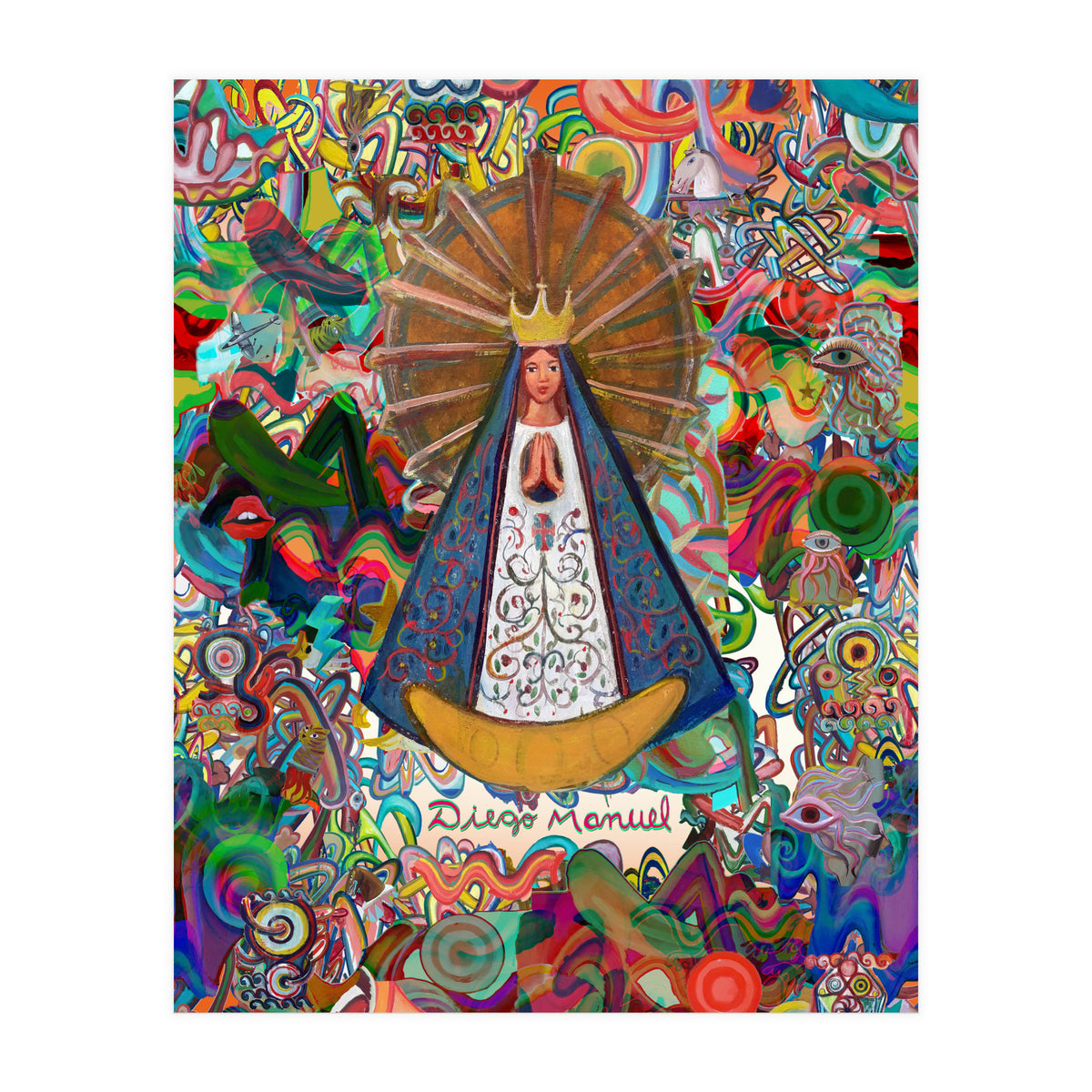 Virgen Y Graffiti 6 (Print Only)