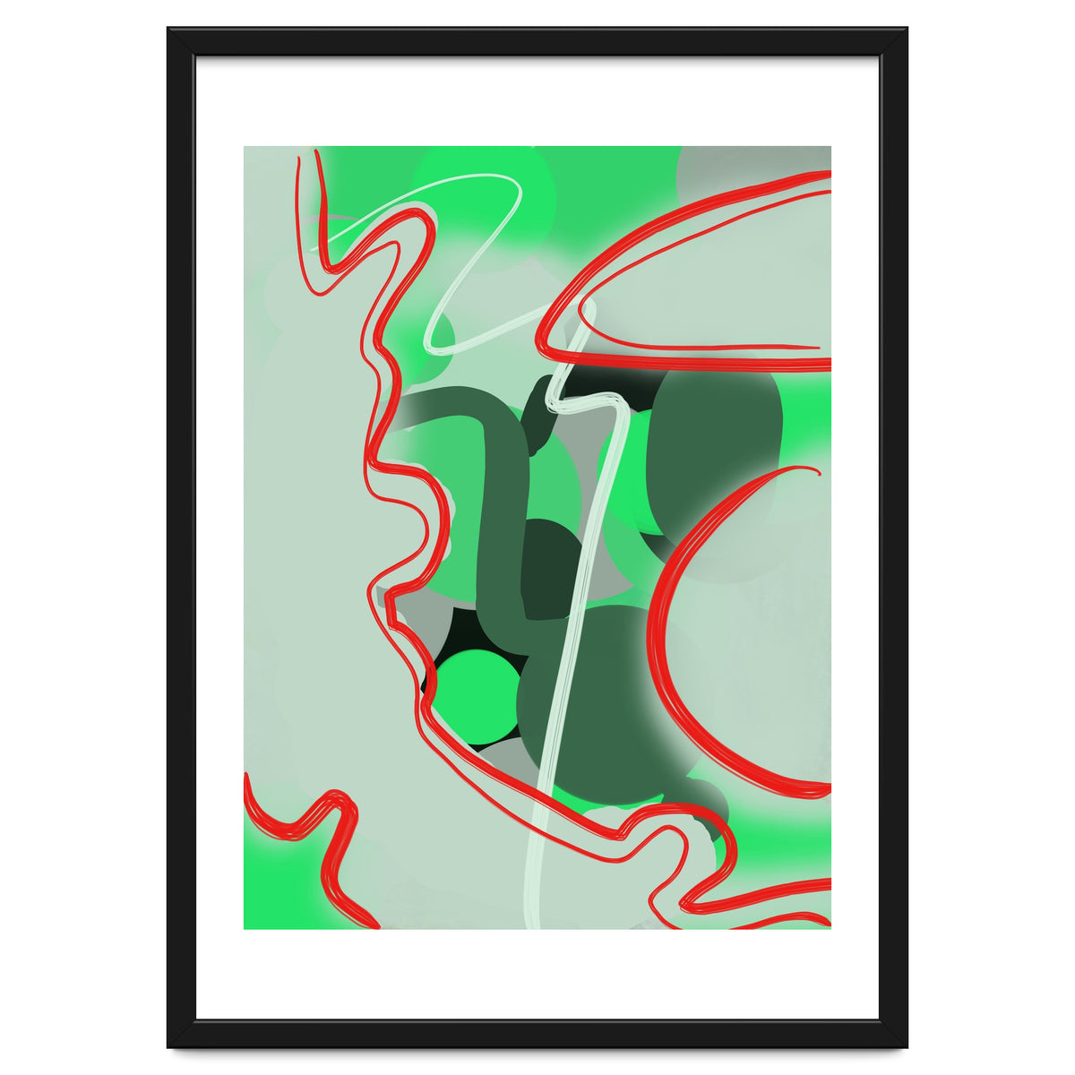 Abstraction In Complementary Colors 1