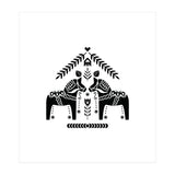 Swedish Dala Horse Folk Pattern (Print Only) thumbnail