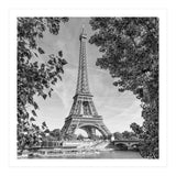 PARIS Eiffel Tower & River Seine | Monochrome (Print Only) thumbnail