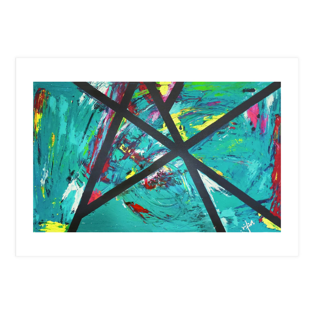 Struggle - Abstract On Canvas (Print Only)