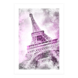 PARIS Watercolor Eiffel Tower | pink (Print Only) thumbnail