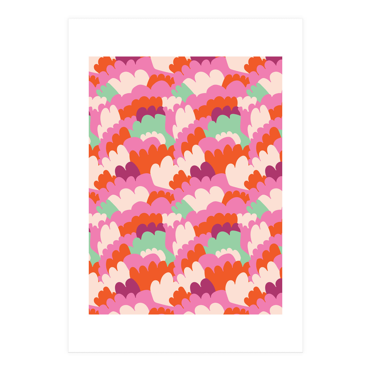 Cute Rainbow Abstract Pattern (Print Only)