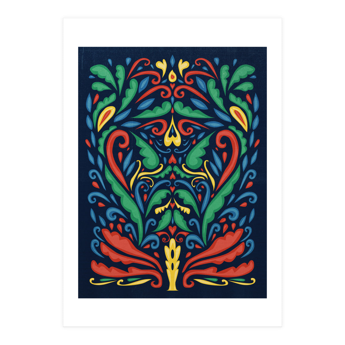 Art Nouveau Folk Art Style (Print Only)