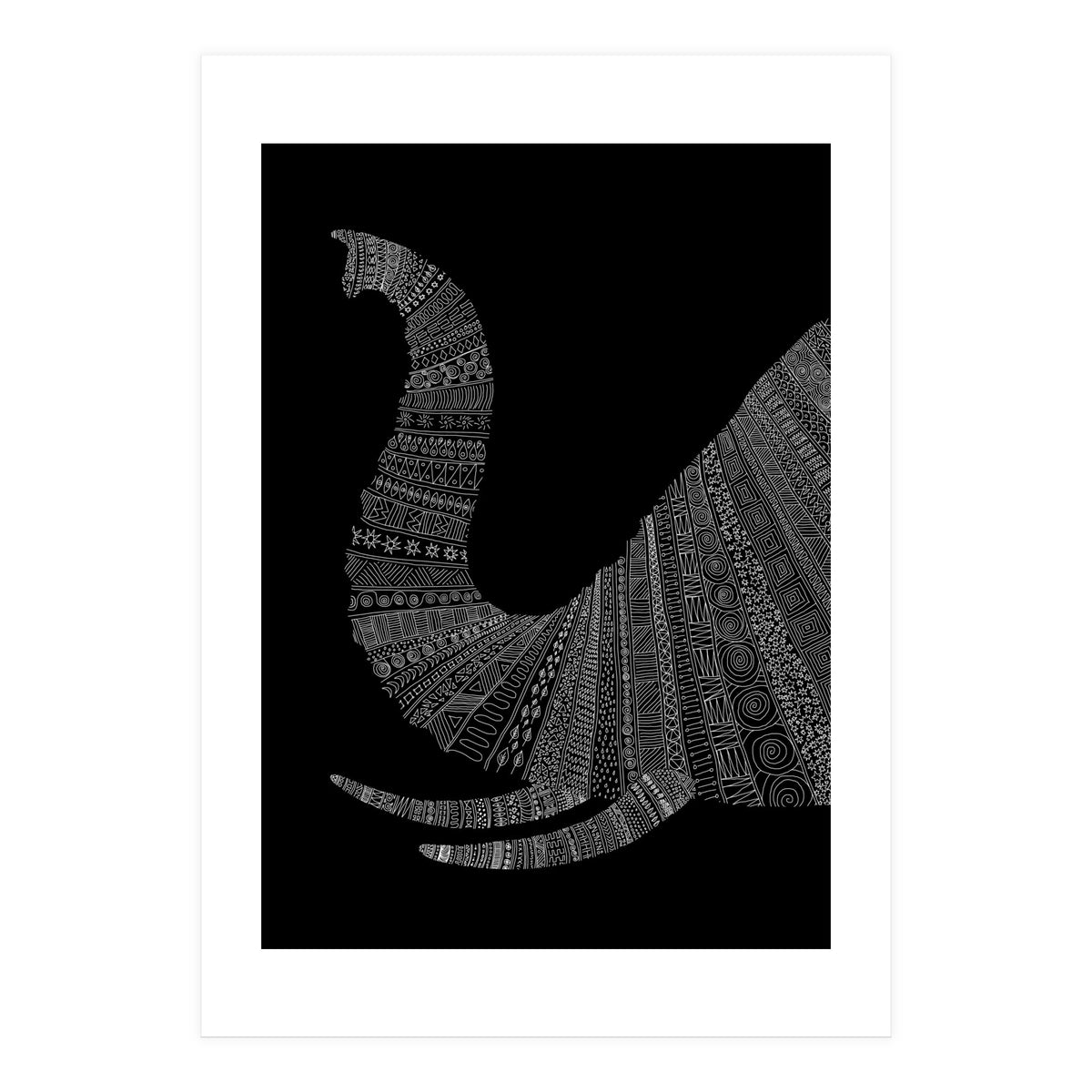 Elephant (on Black) (Print Only)