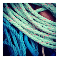 fishing ropes: blue and green (Print Only)