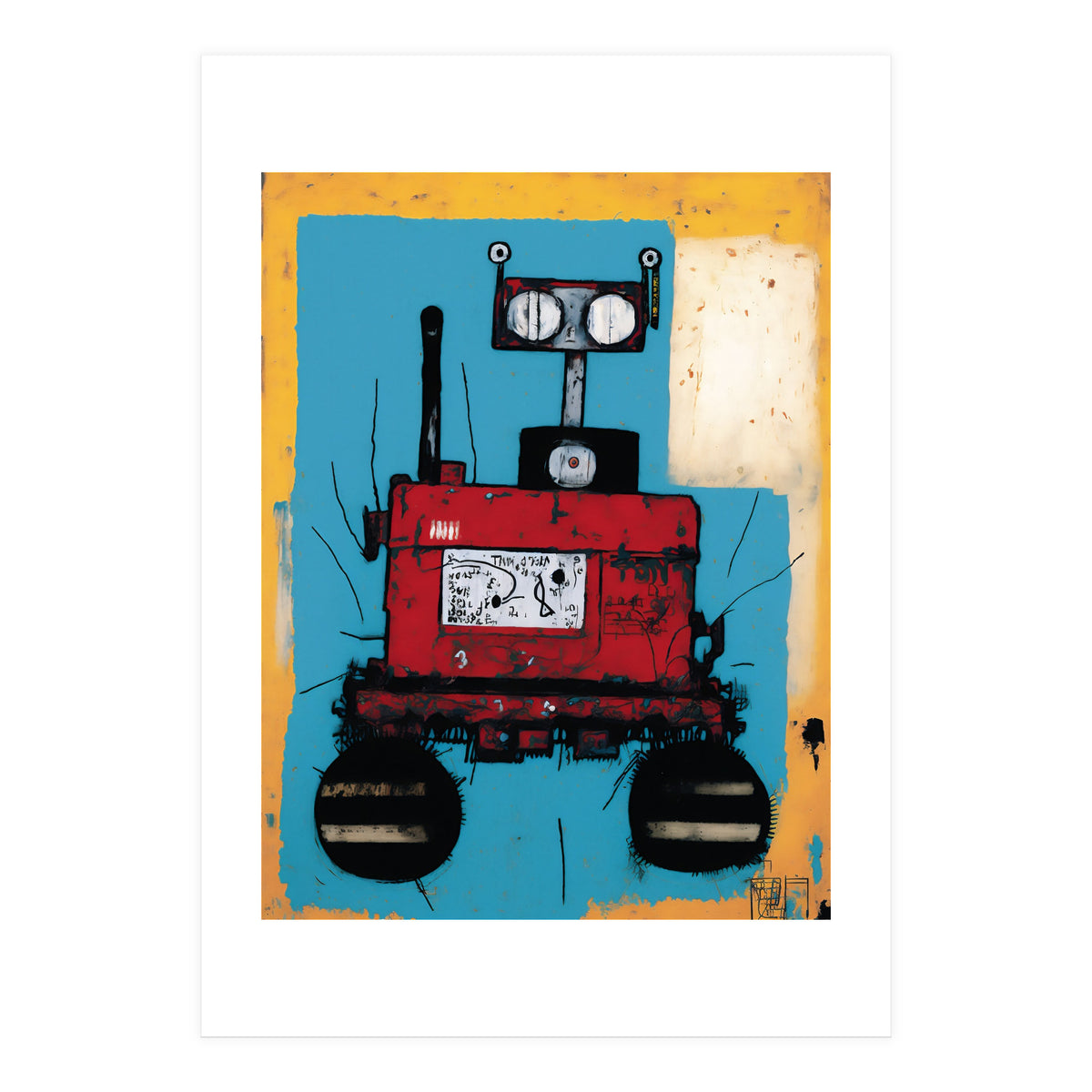Robot Expressionist Painting (Print Only)