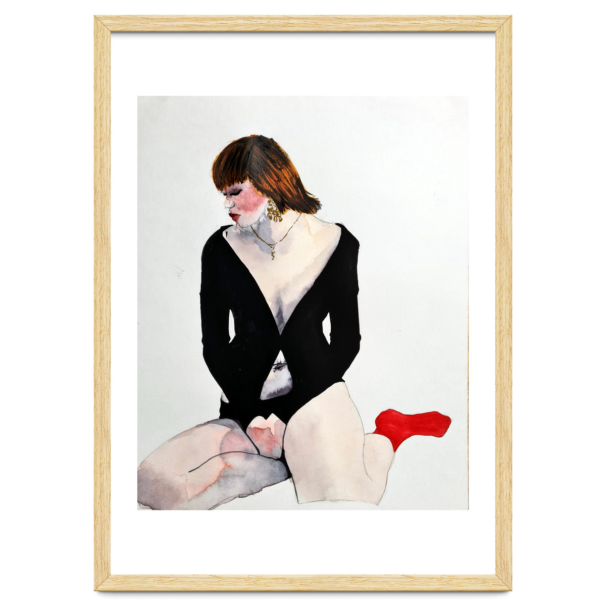 Untitled #95 Red Socks