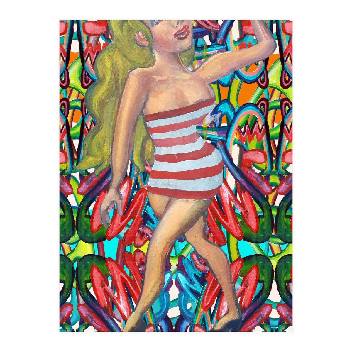 Chica Selfie (Print Only)