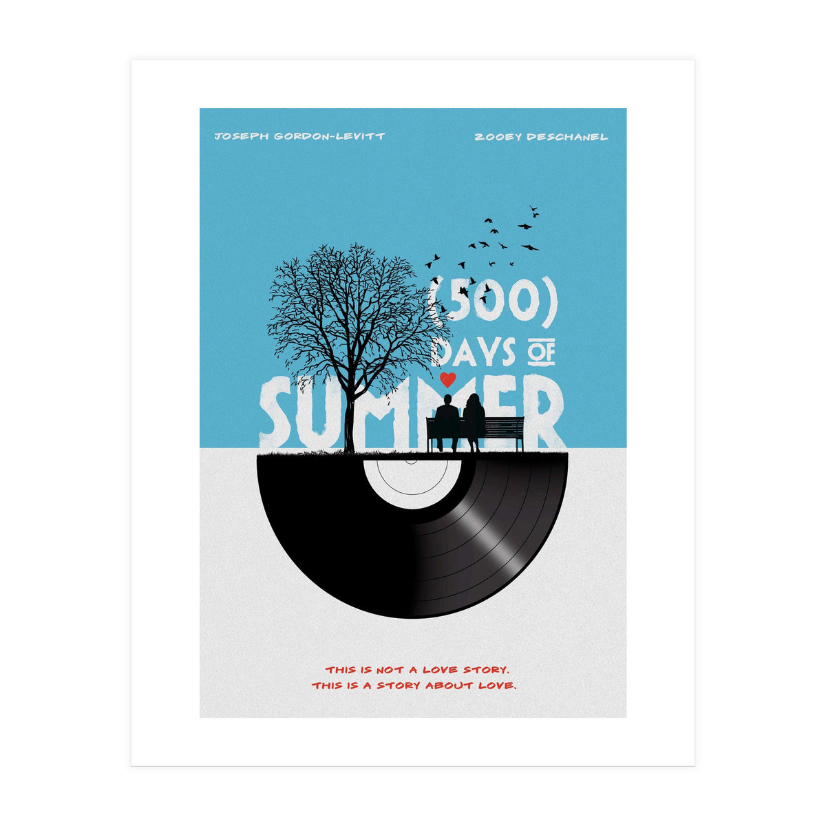 500 days of summer movie poster (Print Only)