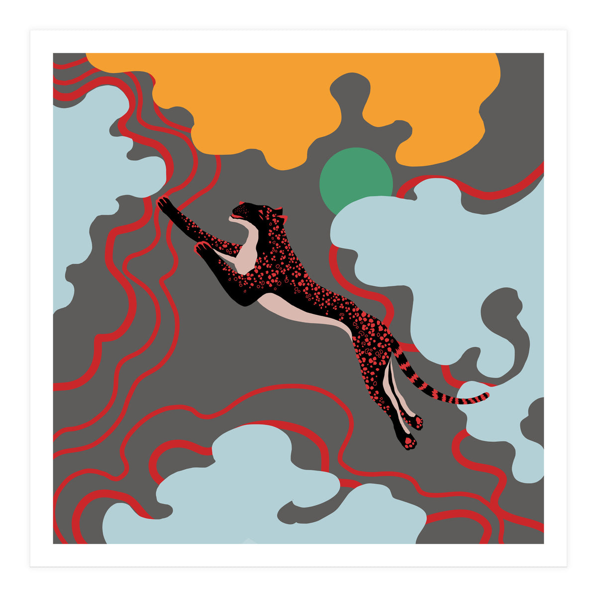 black leopard (Print Only)