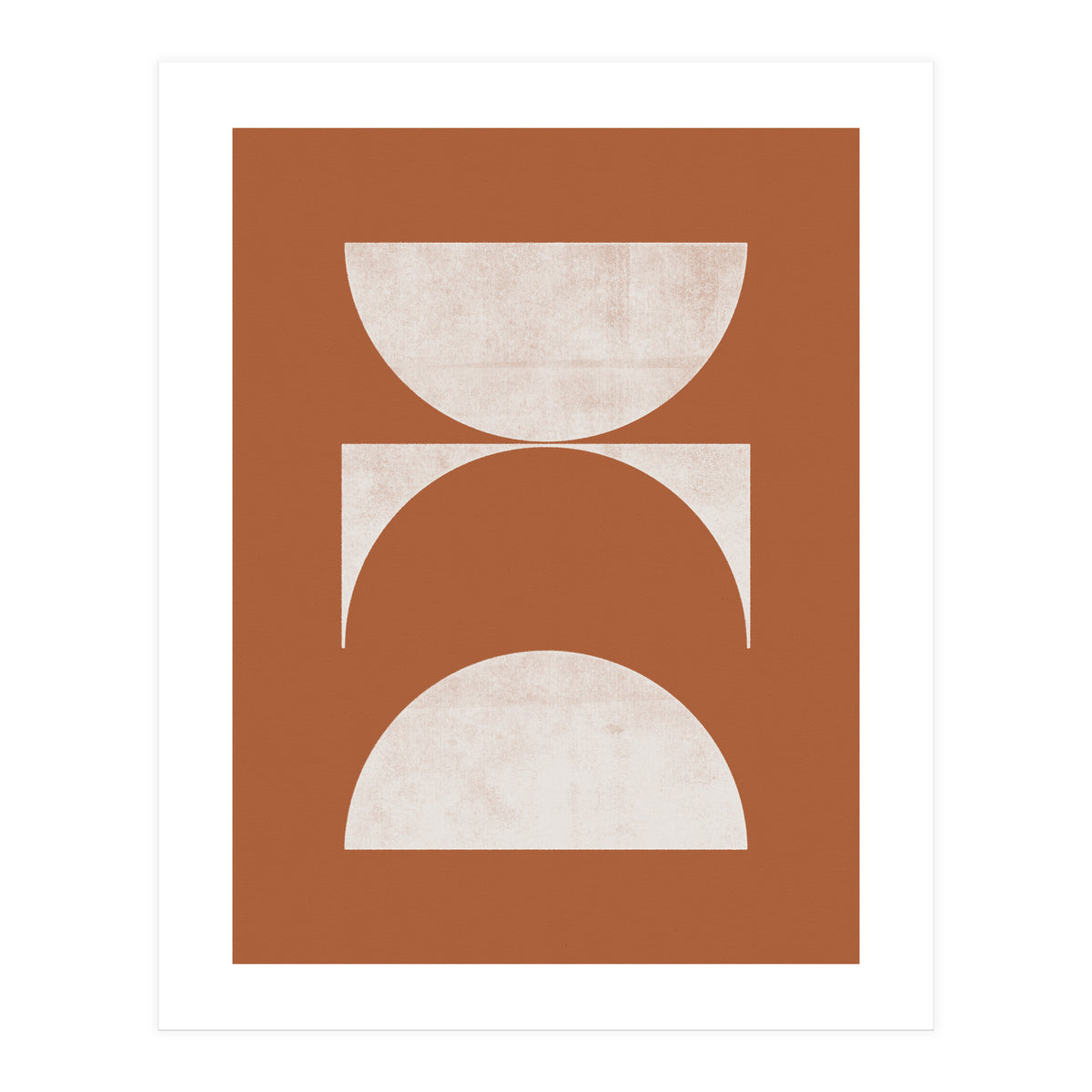 Mid-Century Modern No.21 - Woodblock Print (Print Only)