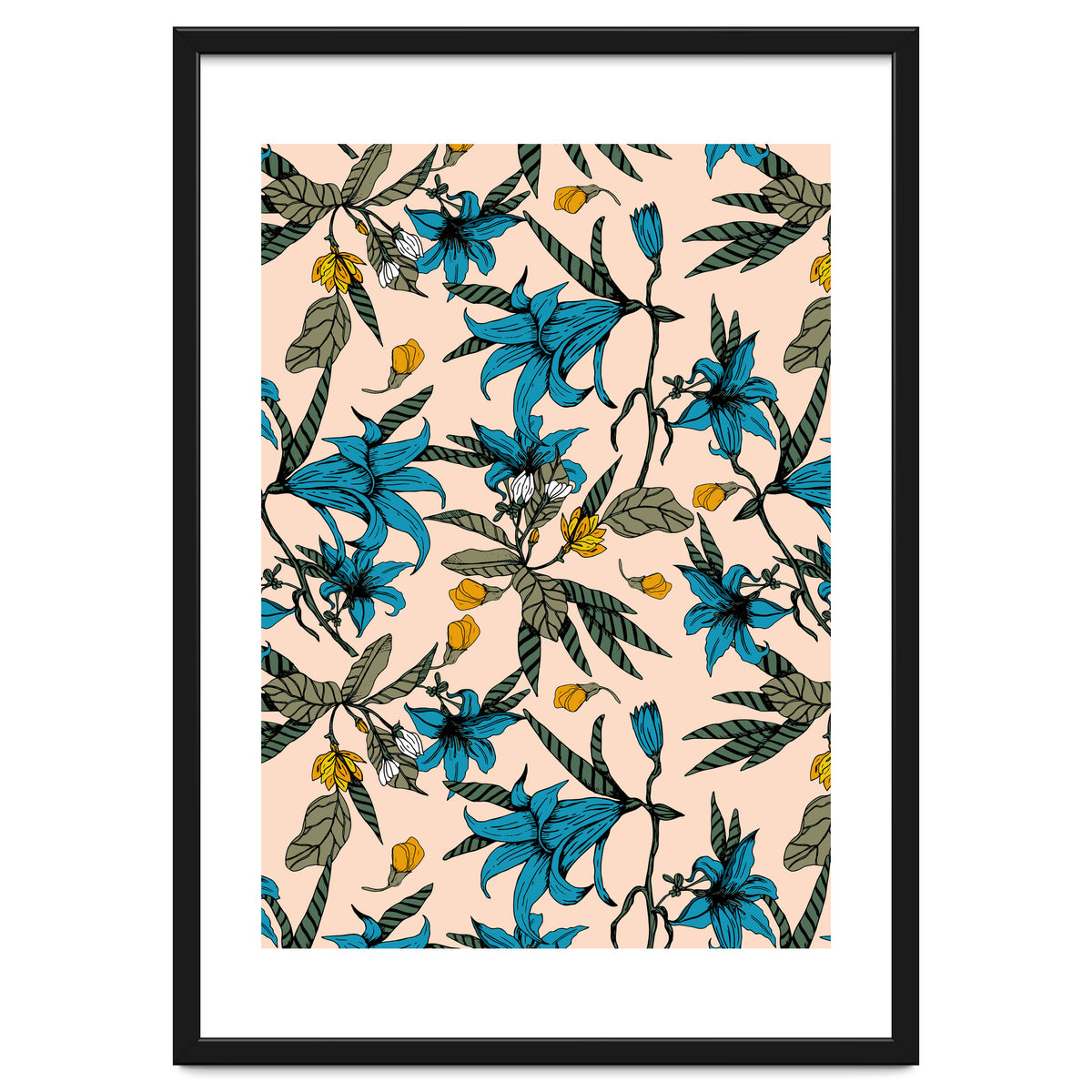 Blooming blossoms bluish I