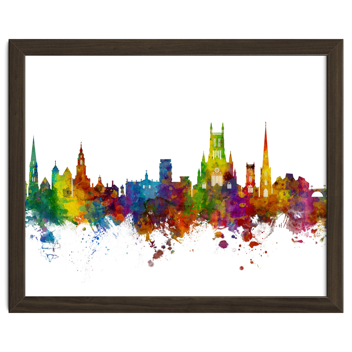 Worcester England Skyline