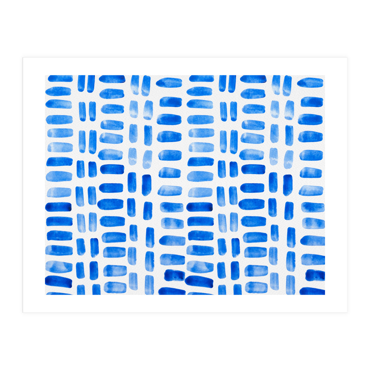 Blue abstract rectangles (Print Only)