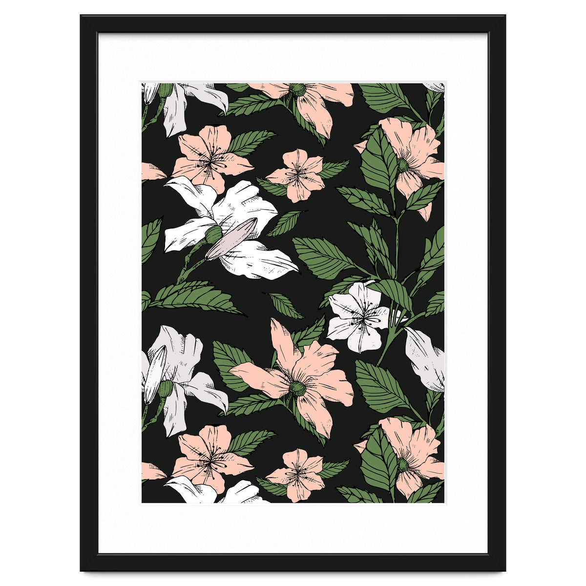 Flowers in the tropical night