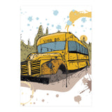 Abandoned school bus sketch (Print Only) thumbnail