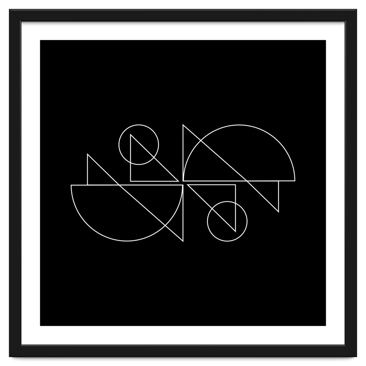 Tandem Cyclists | modern geometric