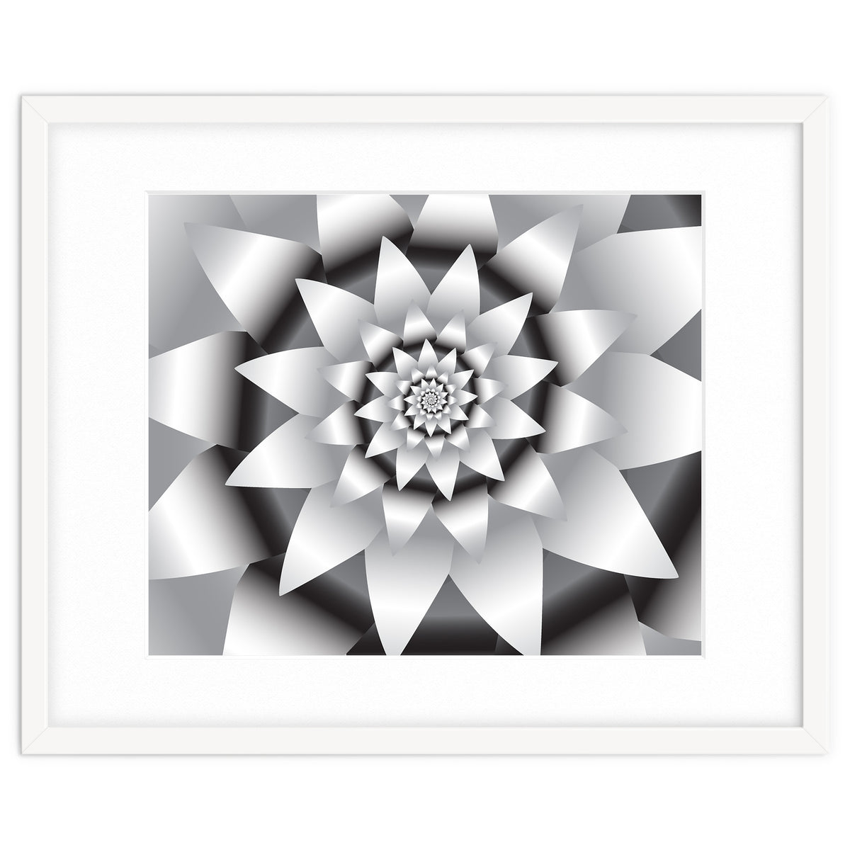 Abstract Modern Flower Design Art