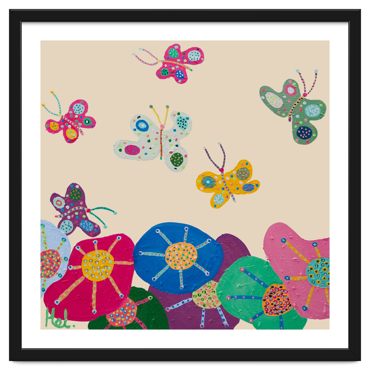 Butterflies Garden (pink)