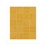 My Favorite Geometric Patterns No.22 - Mustard Yellow (Print Only) thumbnail