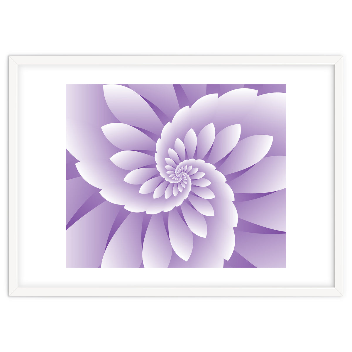 Abstract Purple Floral